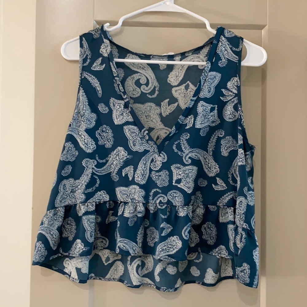 Honey Punch paisley tank